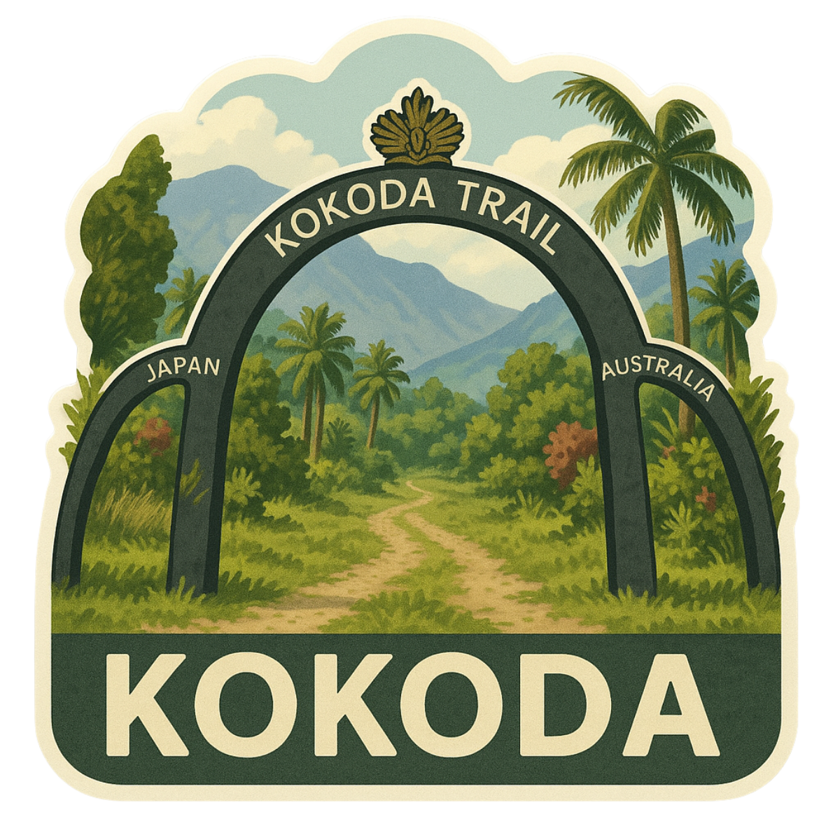 Kokoda Trail Vinyl Sticker