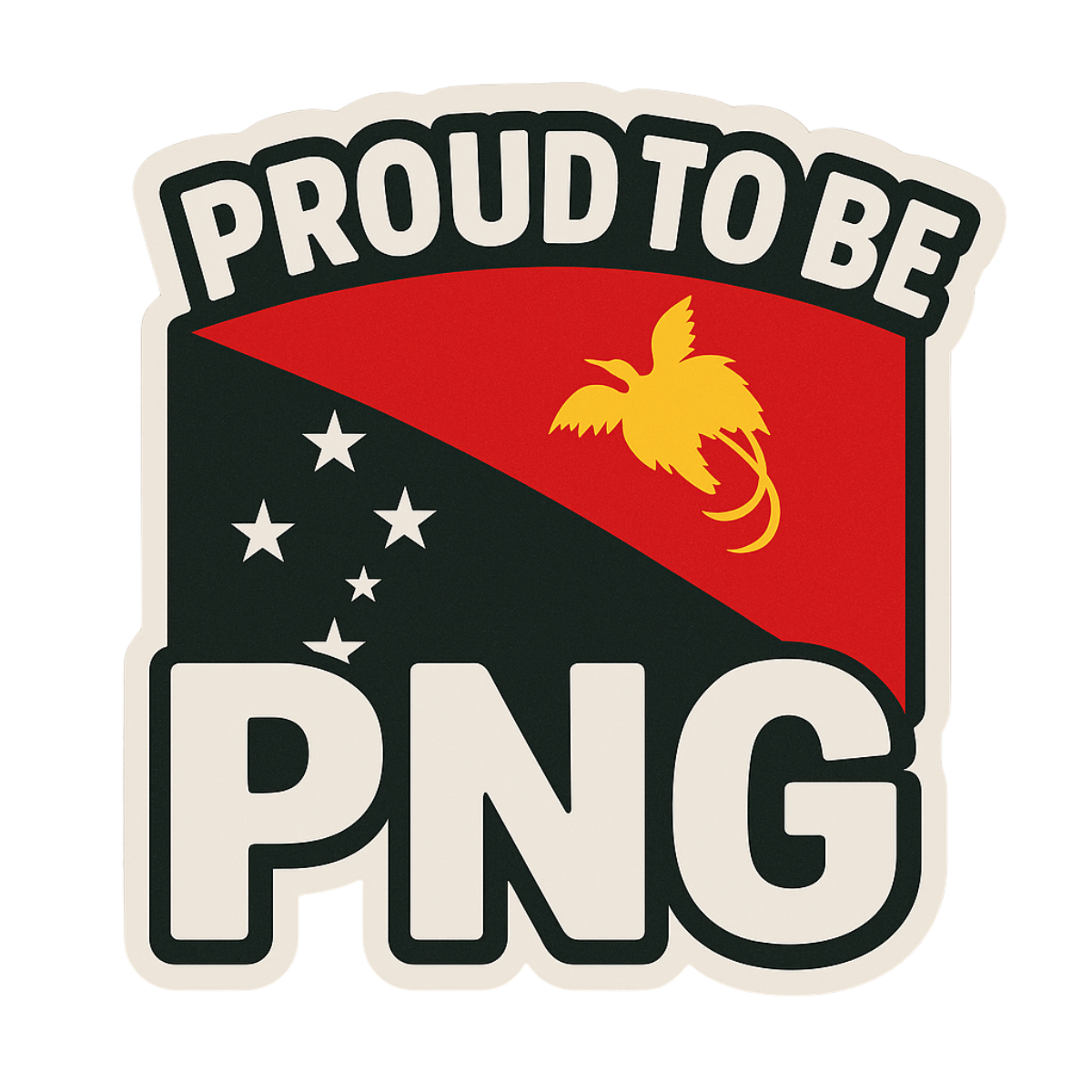 Proud to be PNG Vinyl Sticker