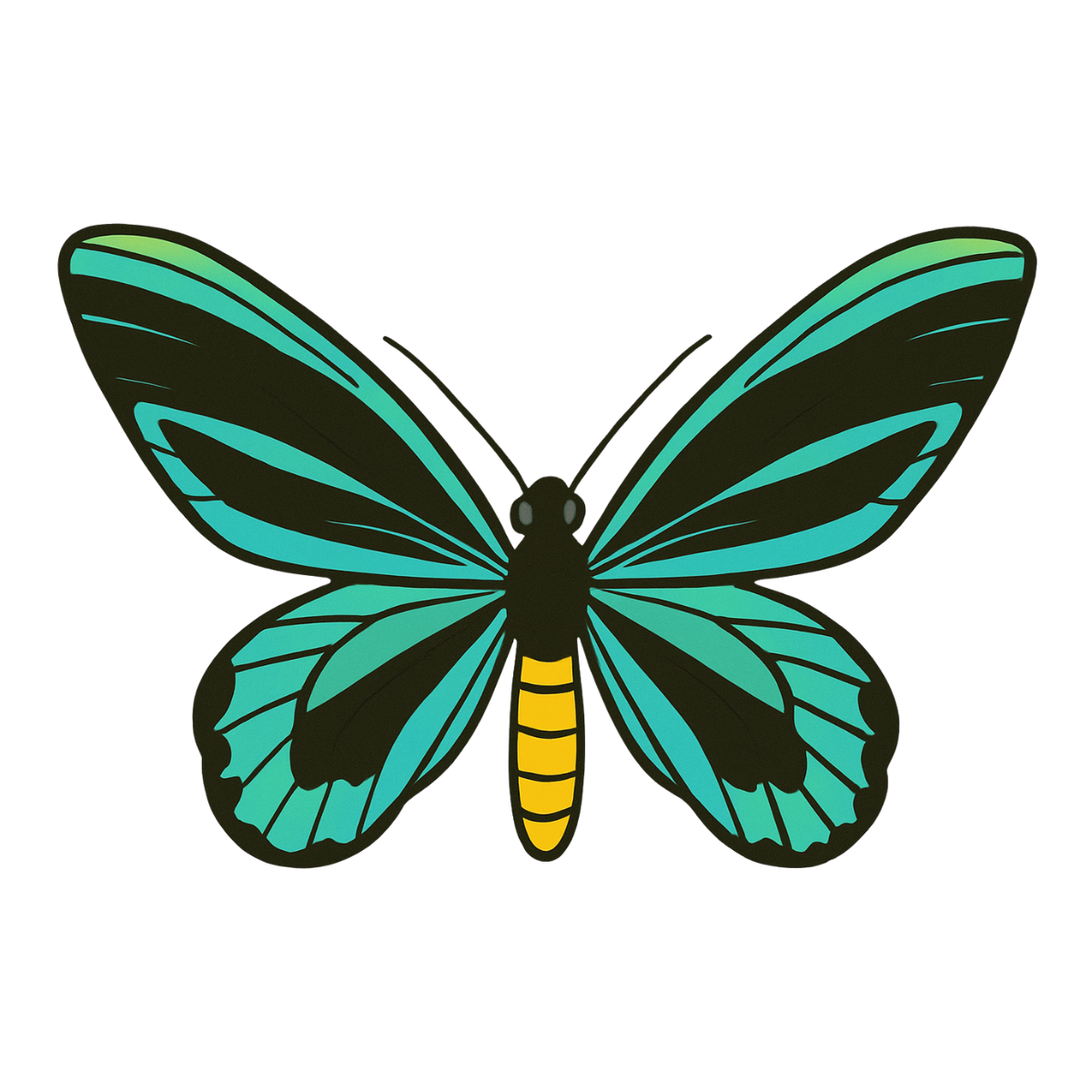 Queen Alexandra’s Birdwing Vinyl Sticker
